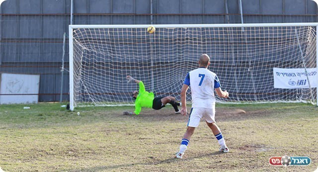 גל אנגלשטיין הודף את הכדור (עדי מלול)